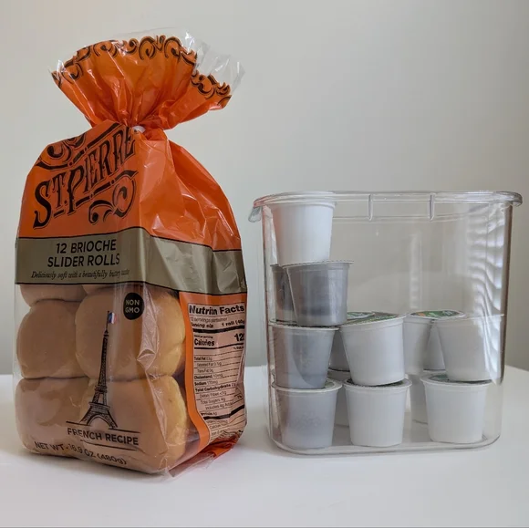 NEW Set 3 TAHARI Large Clear Food Storage Container Stackable BPA Free Snap Pink - Picture 9 of 14